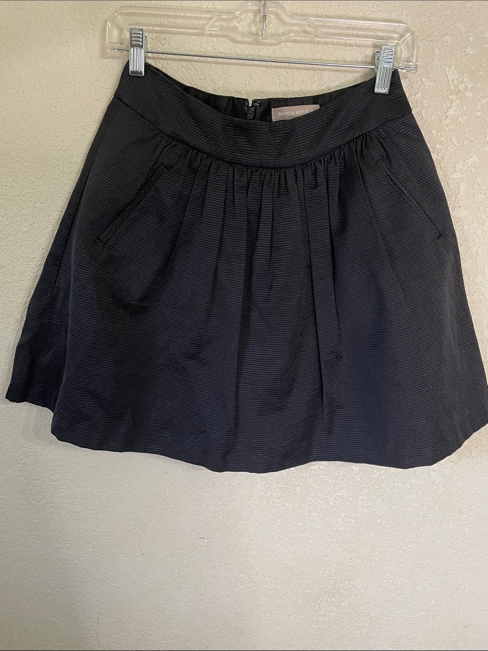 Banana republic Black Pleated Mini Skirt